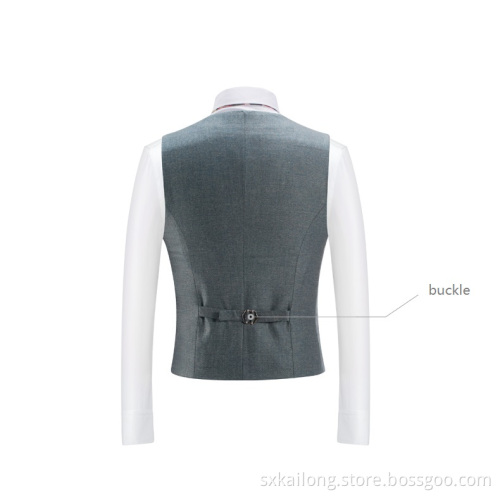 Men's 5 Buttons Full Back Vest